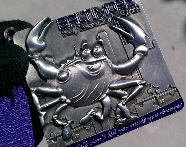 baltimore half marathon medal